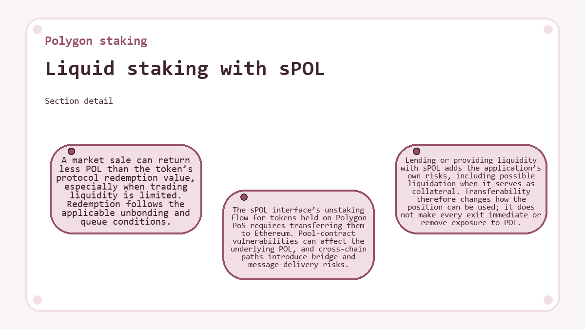Liquid staking with sPOL (Polygon staking) - diagram